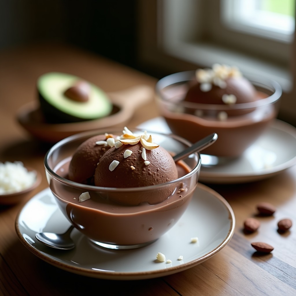 Helado de Aguacate y Cacao: Postre Keto en 5 Minutos con Textura Cremosa y Sin Azúcar