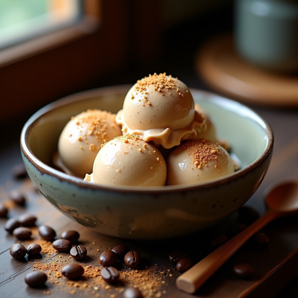 Helado de Avena y Café: Postre Vegano Sin Lácteos con Toque de Cardamomo