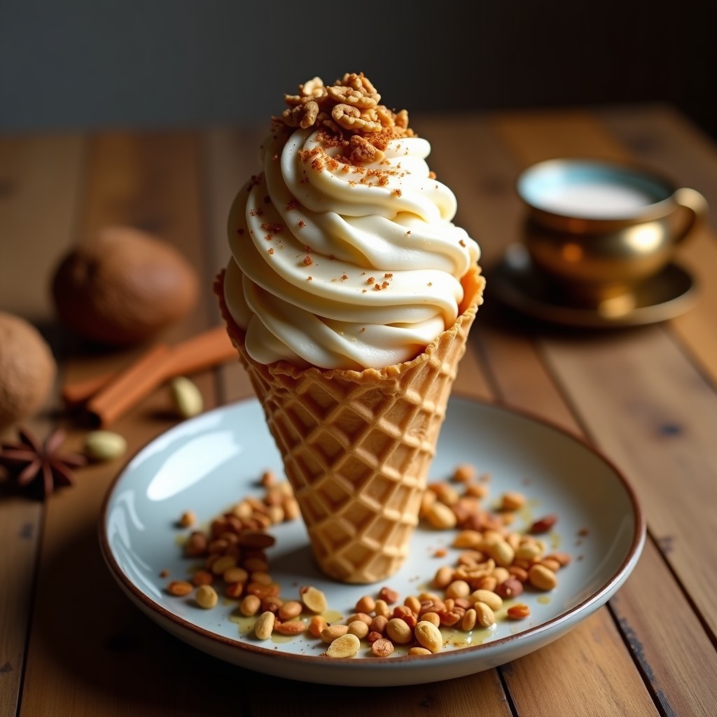 Helado de Té Chai con Frutos Secos: Postre Indio Sin Lácteos y Sin Azúcar en 4 Pasos