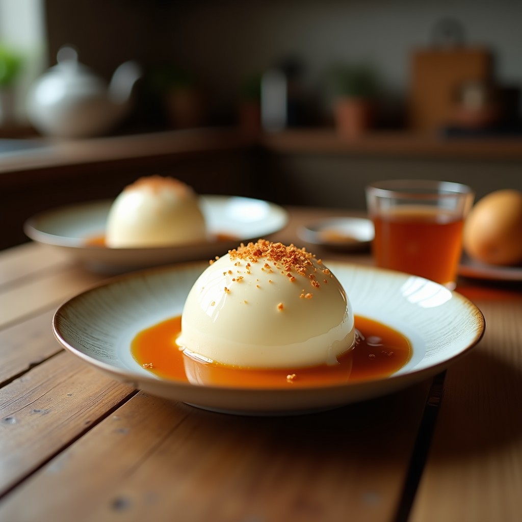 Helado de Té de Jasmin y Lichi: Postre Chino Vegano Sin Lácteos en 4 Ingredientes