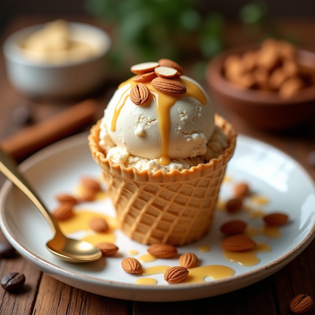 Helado de Turrón y Almendra: Receta Sin Azúcar y alta en Proteína con Whey