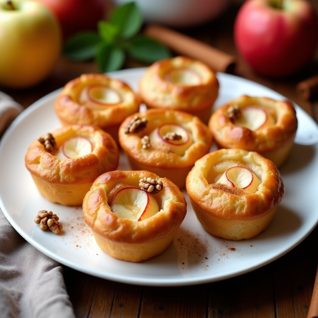 Hojaldres de Manzana y Canela sin Masa: Postre Keto en Airfryer con Queso Crema