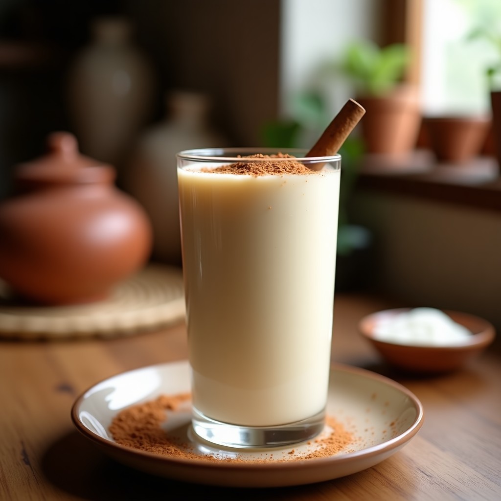 Bebida de Horchata de Arroz con Canela y Vainilla: Receta Mexicana Vegana y Sin Lácteos