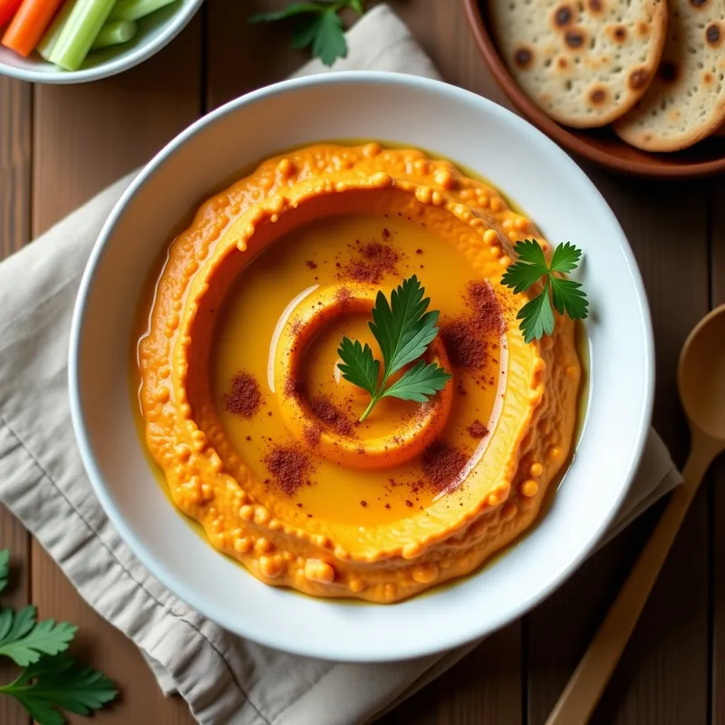 Hummus Cremoso de Batata Asada: Receta en Airfryer Sin Garbanzos y Alta en Fibra