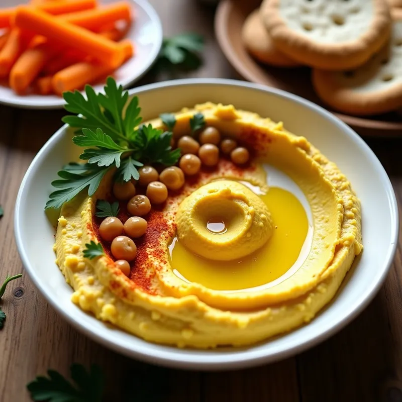 Hummus de Cúrcuma: Receta Cremosa en Airfryer con Toque Dorado