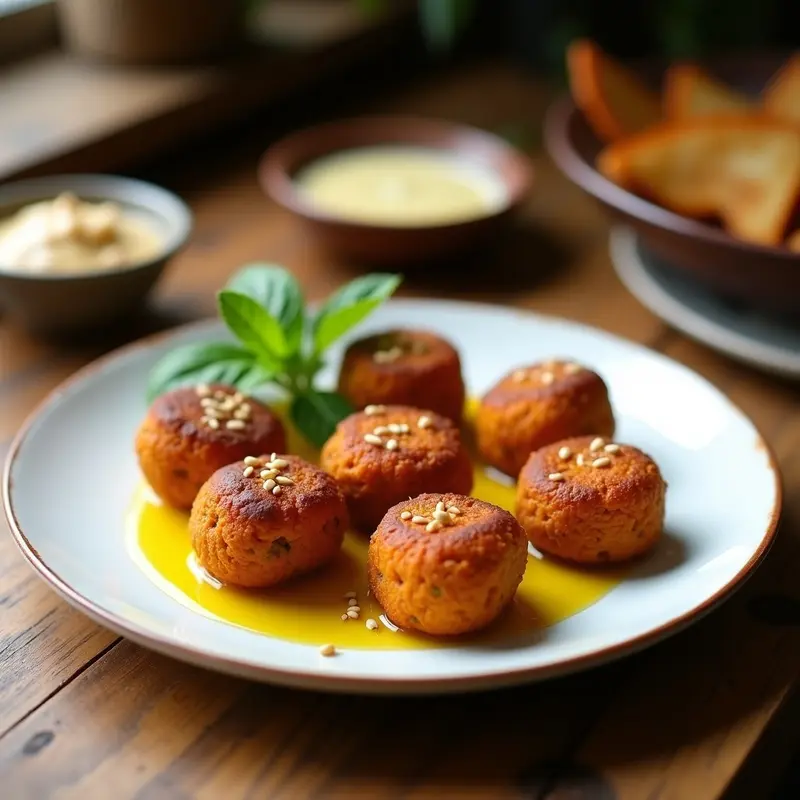 Kibbeh de Calabaza: Croquetas Libanesa Veganas con Especias y Aceite de Oliva