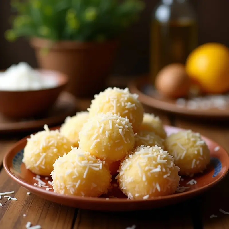 Ladoo de Coco y Cacahuete: Bolas Indian Dulces Sin Horno y Alta en Grasas Saludables
