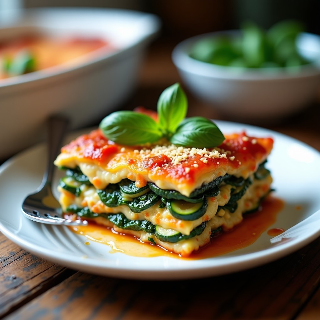 Lasagna de Calabacín y Ricotta de Anacardos: Receta Vegana Sin Pasta en Thermomix