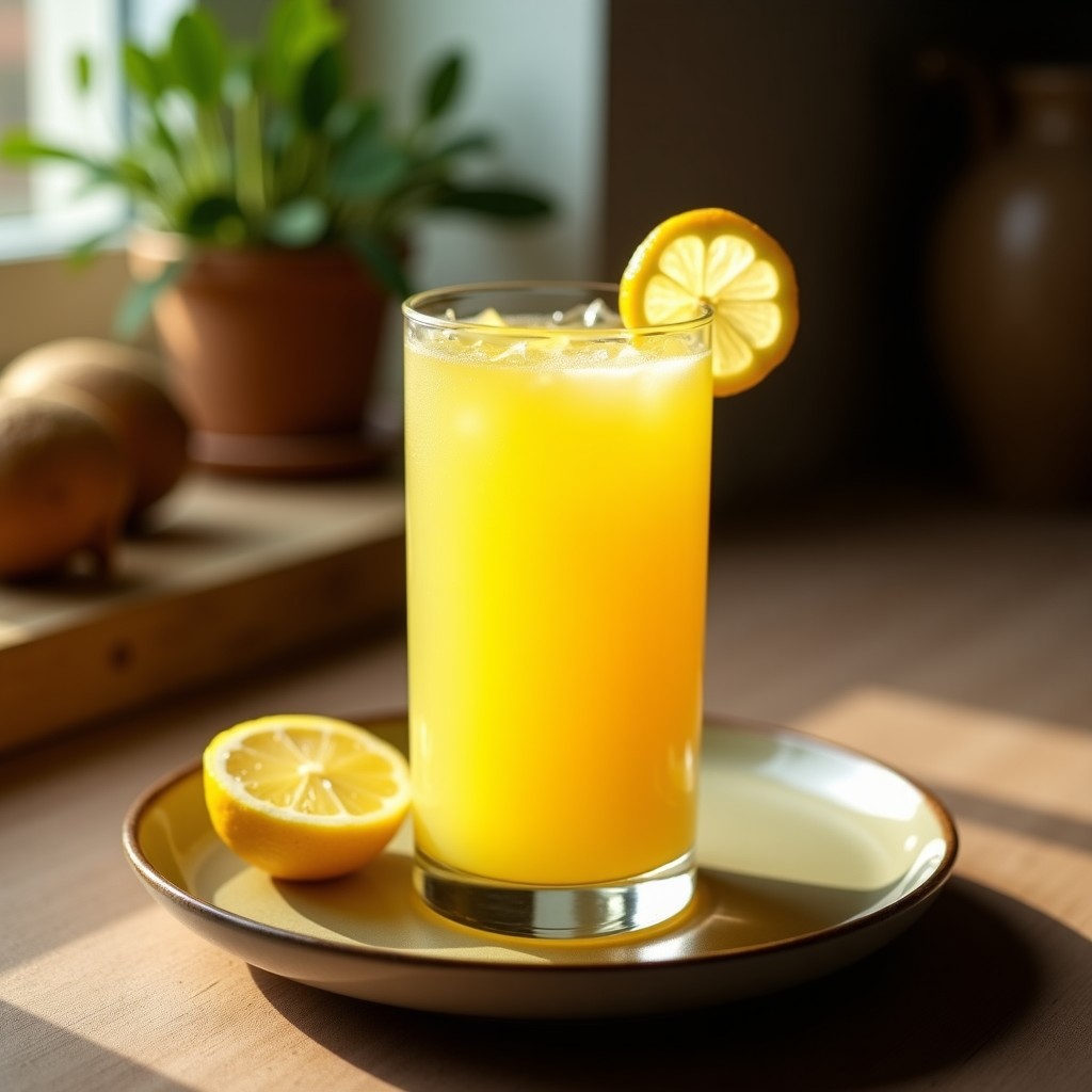 Limonada de Jengibre y Cúrcuma con Agua de Coco: Bebida Antiinflamatoria y Detox