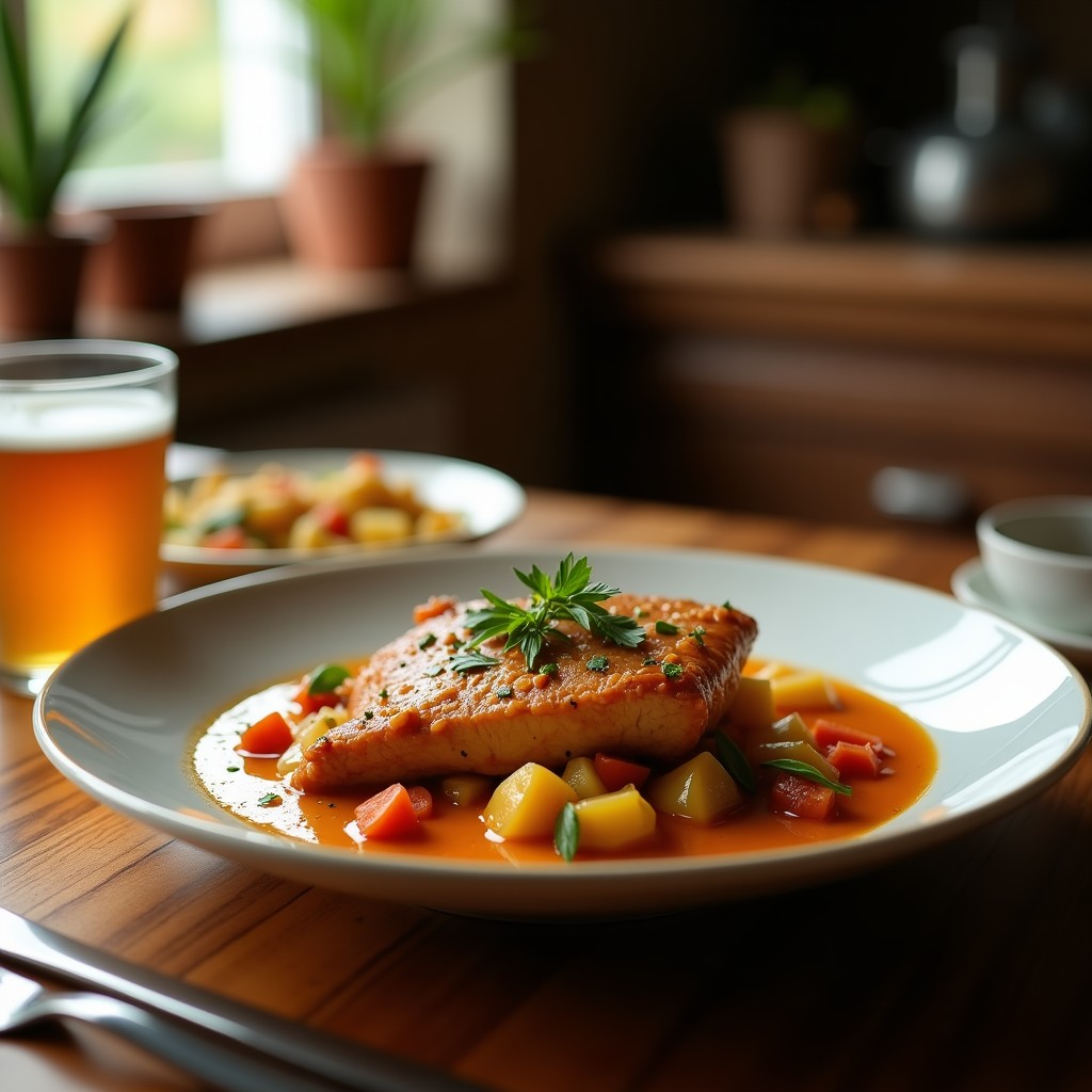 Lomo de cerdo al horno con salsa de mostaza y miel, receta fácil y jugosa, lista en 55 minutos