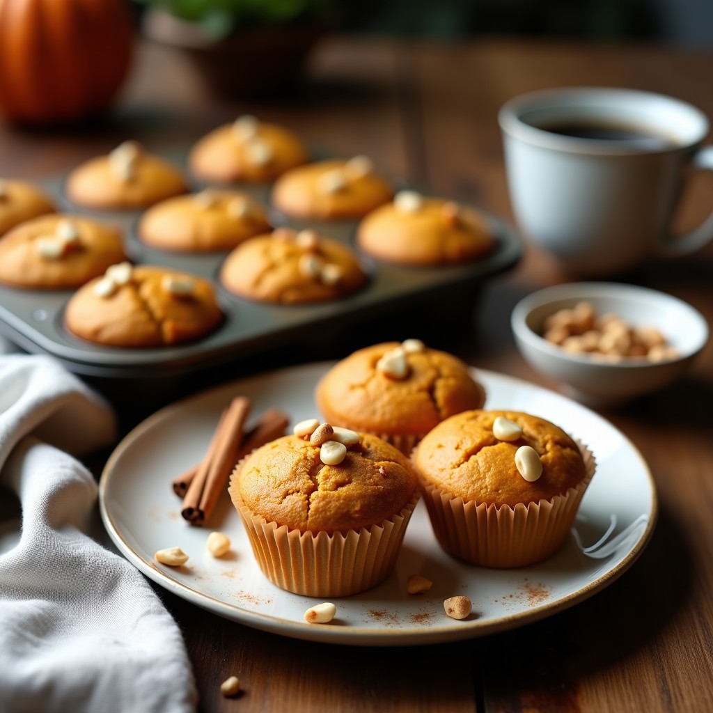 Magdalenas de Calabaza y Especias: Receta Sin Azúcar con Toque de Canela y Cardamomo