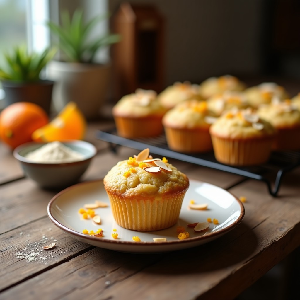Magdalenas de Harina de Almendra y Zumo de Naranja: Desayuno Keto y Sin Gluten