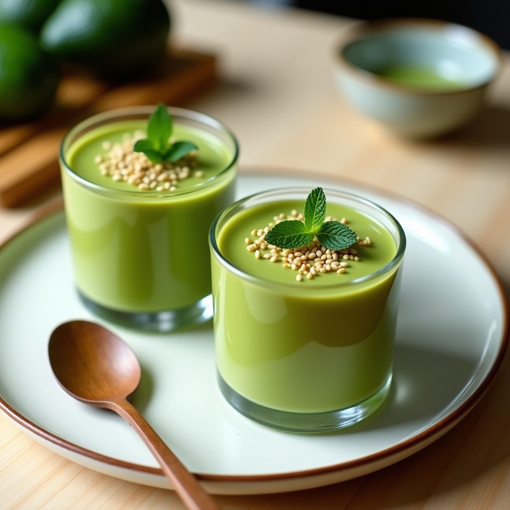 Mousse de Aguacate y Matcha: Postre Saludable Sin Azúcar con Toque Japonés en 10 Minutos