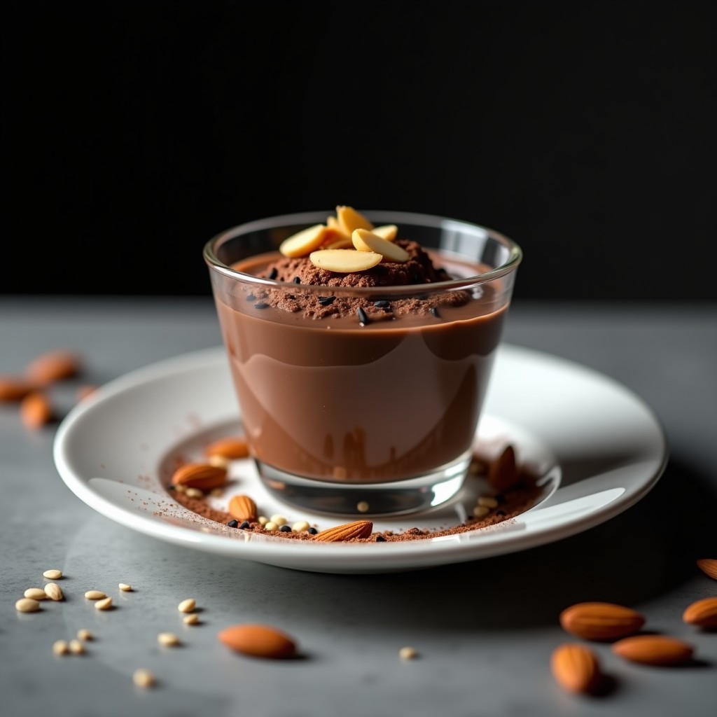 Mousse de Chocolate y Aguacate con Toque de Wasabi: Postre Vegano y Sorprendente