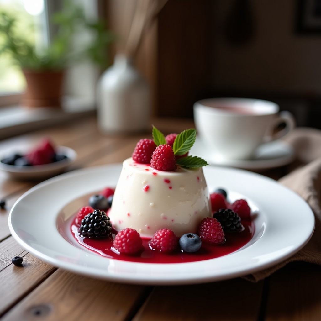 Mousse de Chocolate Blanco y Frutos Rojos: Postre Keto con Stevia y Crema de Coco
