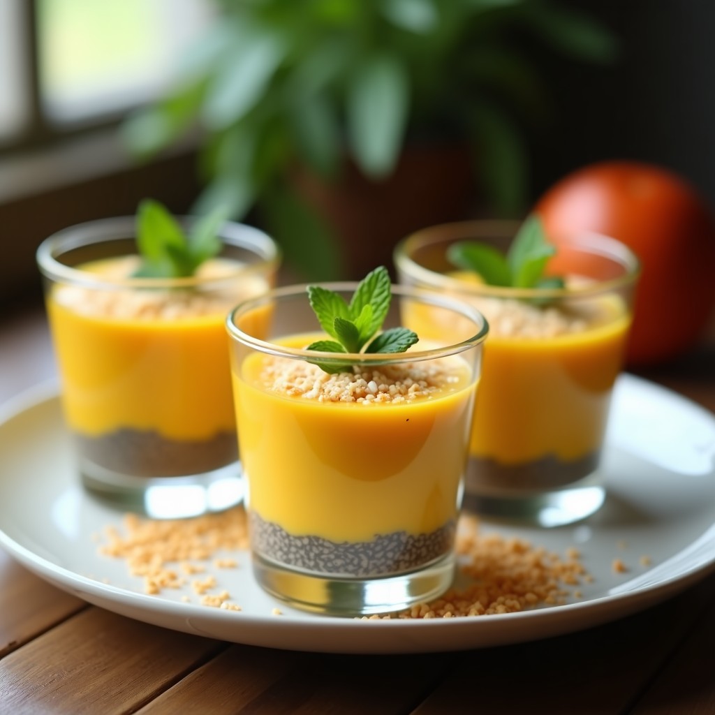 Mousse de Mango y Chía: Postre Sin Horno y Sin Azúcar con Toque de Tajín