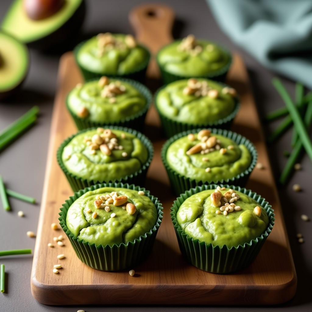Muffins Salados de Aguacate y Semillas de Cáñamo: Receta Keto Sin Horno
