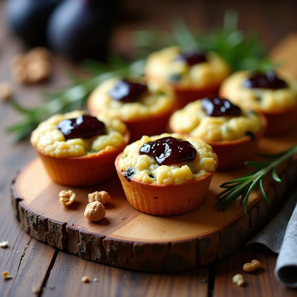 Muffins de Calabacín y Queso de Cabra con Mermelada de Higo: Snack Keto Sin Harina