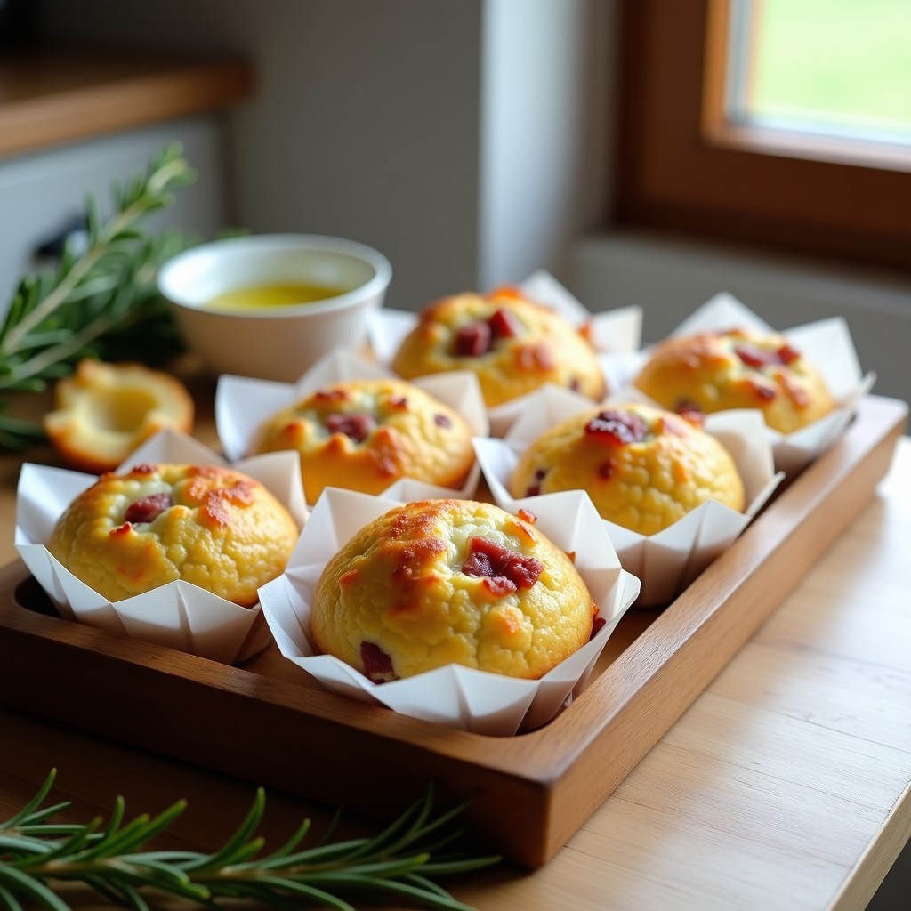 Muffins Salados de Coliflor y Jamón Serrano: Receta Keto y Sin Harina en Thermomix