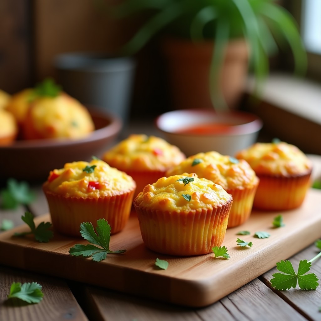 Muffins Salados de Yuca y Pimiento Asado: Receta Colombiana Sin Harina en Thermomix