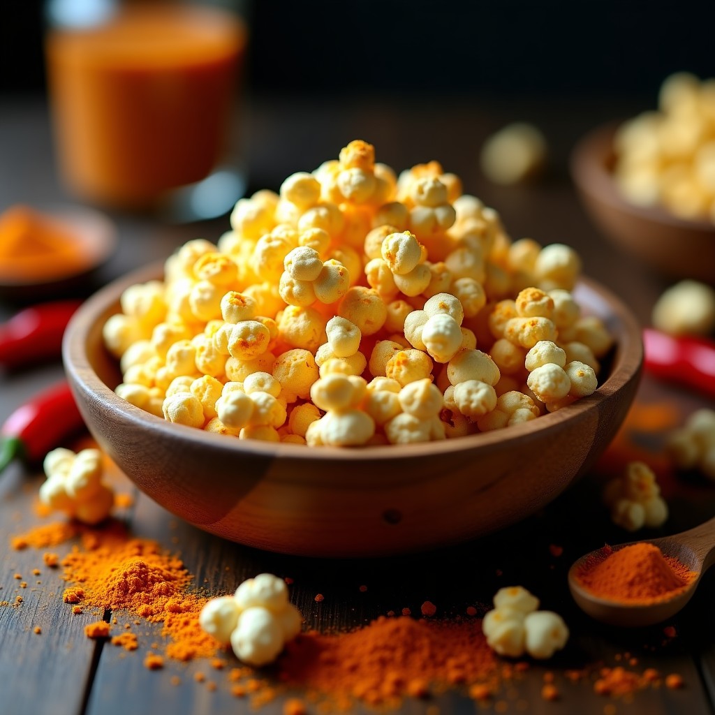 Palomitas de Maíz con Levadura Nutricional y Chile en Polvo: Snack Vegano y Alto en Proteína