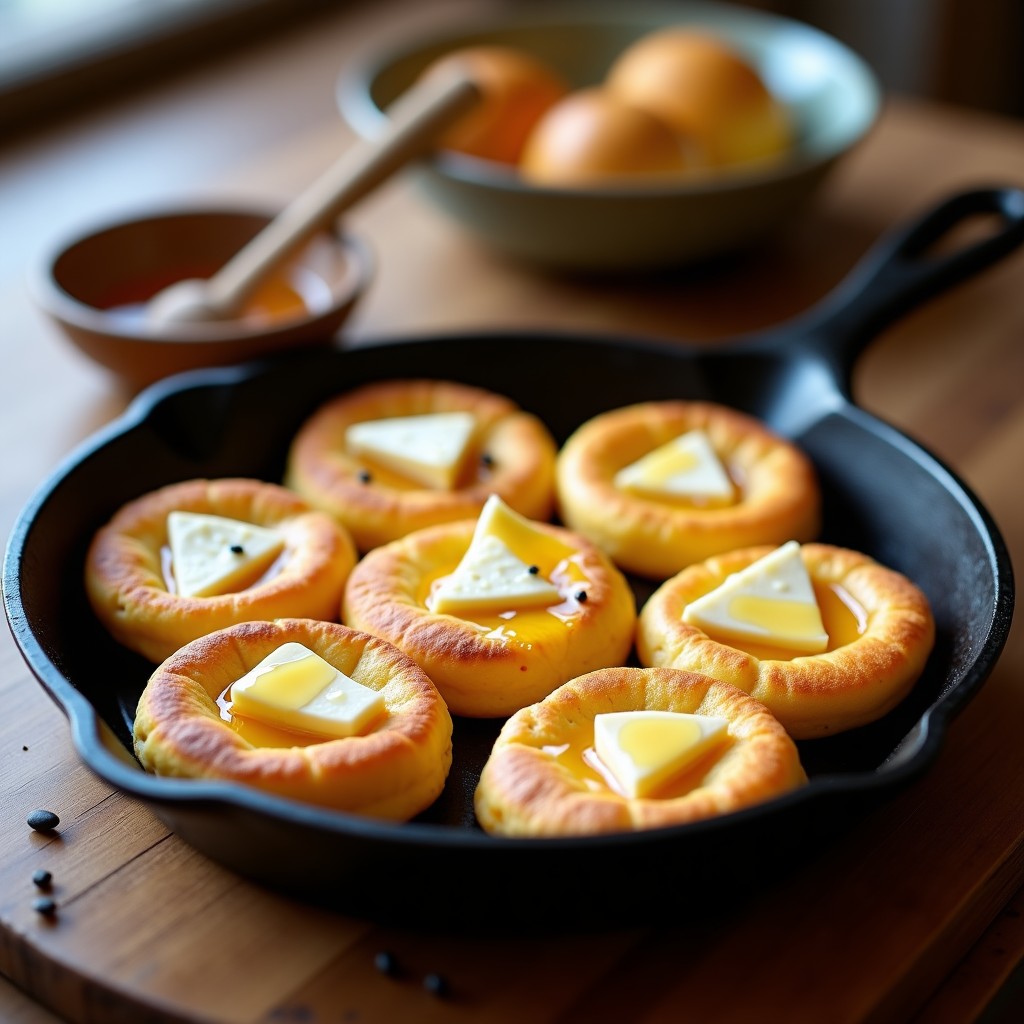 Pan de Maíz Azul con Queso Cosaco y Miel de Trigo: Desayuno Ucraniano Sin Gluten