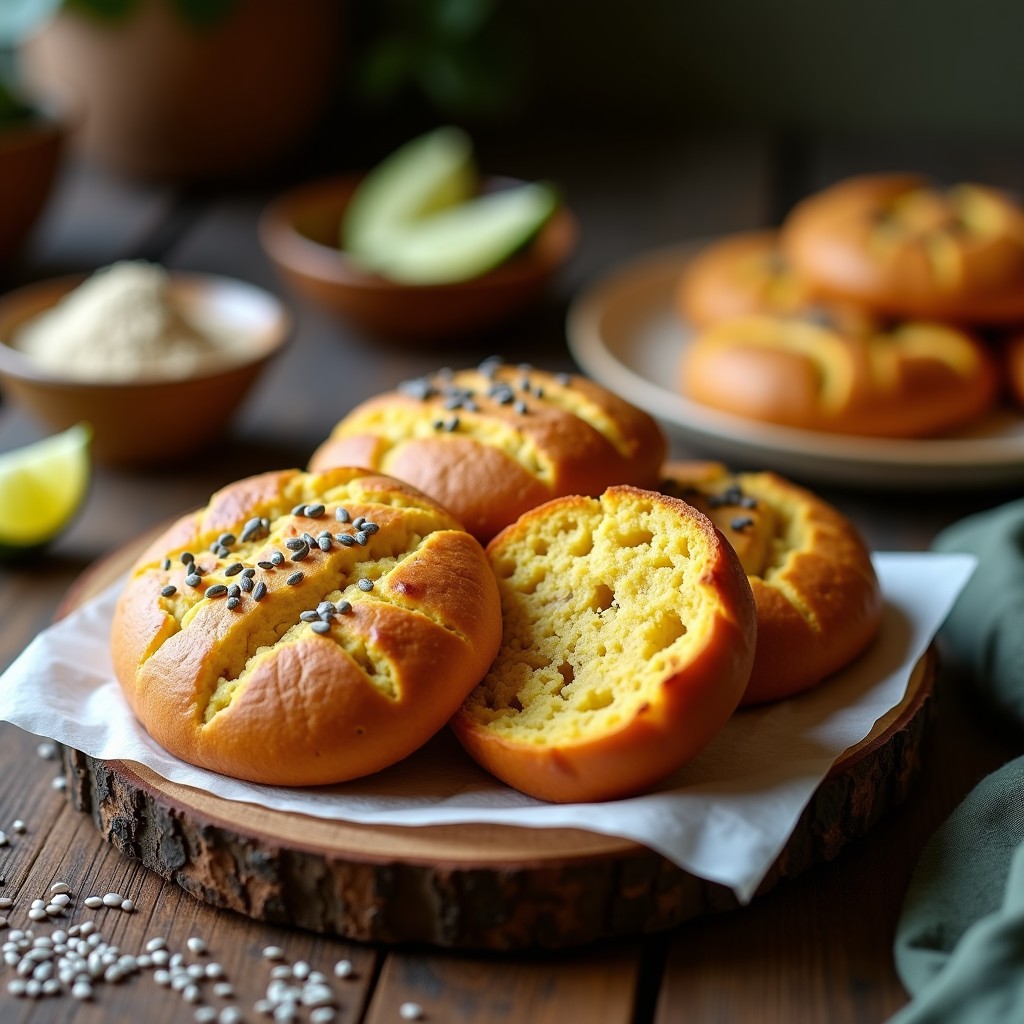 Pan de Maíz Azul con Semillas de Chía: Receta Mexicana Sin Gluten en Airfryer