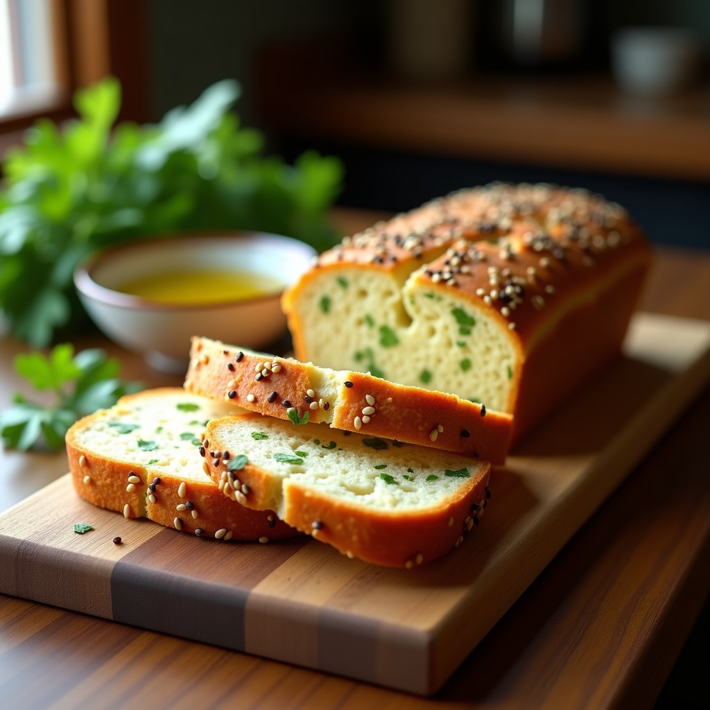 Pan de Mojo de Ajo y Cilantro: Receta Sin Gluten en Thermomix para Acompañar