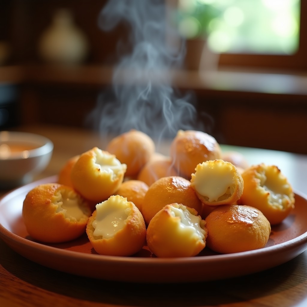 Panecillos de Placenta de Yuca Rellena de Queso: Receta Venezolana Sin Harina en Airfryer