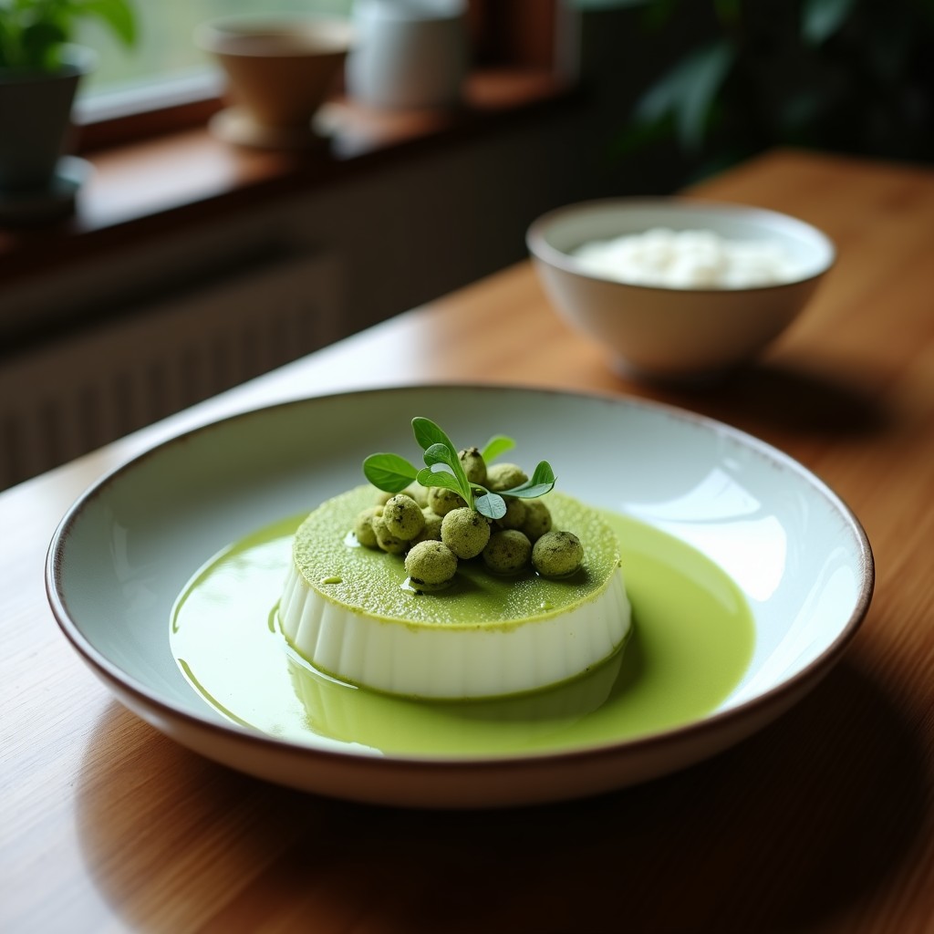 Panna Cotta de Matcha y Coco: Postre Keto Sin Lácteos con 4 Ingredientes