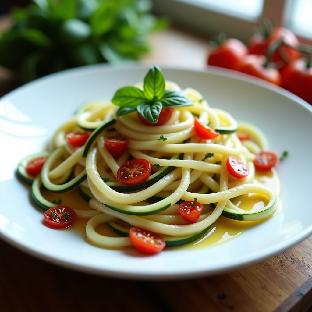 Pasta de calabacín con salsa de anacardos y tomates secos: Receta vegana y sin gluten en 15 minutos