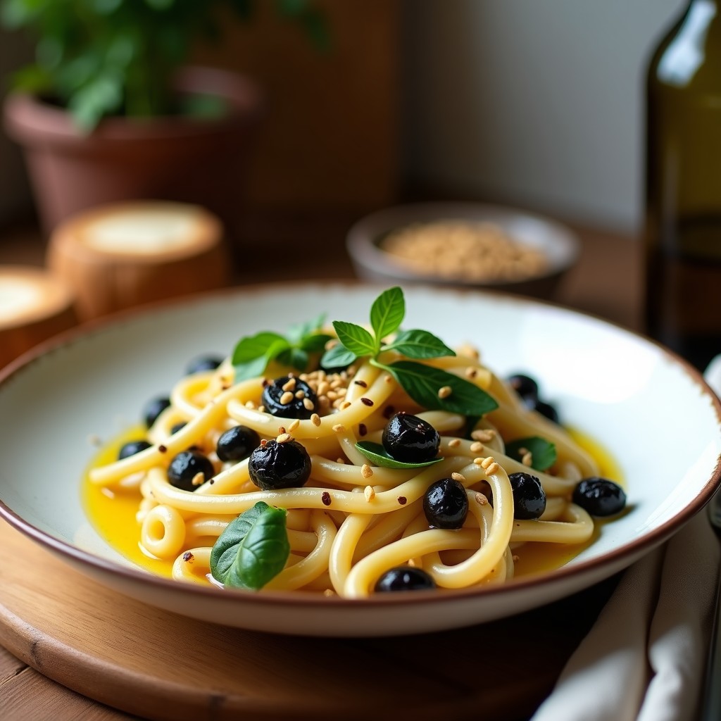 Pasta de Garbanzos con Aceite de Oliva Virgen y Ajo Negro: Receta Sin Gluten y Alta en Fibra en 10 Minutos