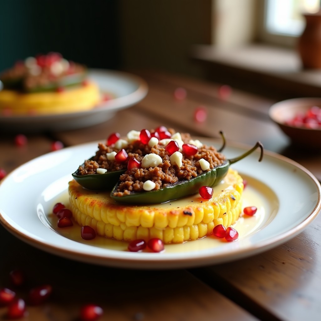 Pastel de Elote y Chiles en Nogada: Receta Mexicana Tradicional en Versión Keto