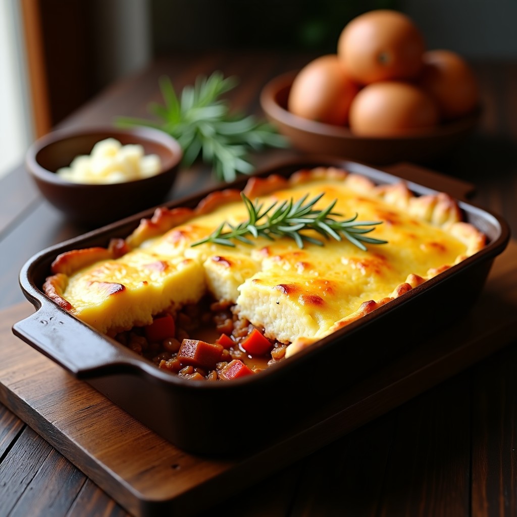 Pastel de Papa y Chorizo Colorados con Queso de Cabra: Receta Argentina Tradicional