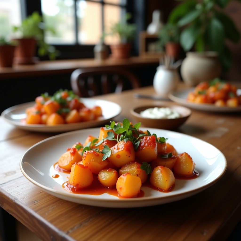Patatas Bravas al Horno con Salsa Brava Casera y Alioli Suave: La Receta de Tapas Definitiva