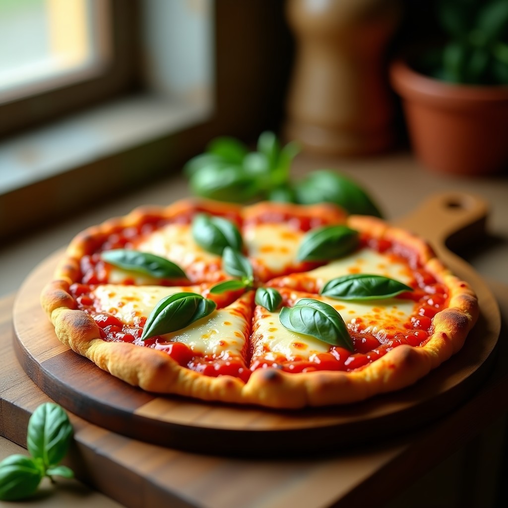 Pizza Margaritas de Coliflor con Base Crujiente: Receta Keto y Sin Lactosa en Airfryer