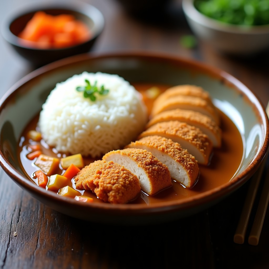 Pollo al Curry Katsu Japonés Crujiente con Salsa Cremosa: Receta Fácil en Sartén