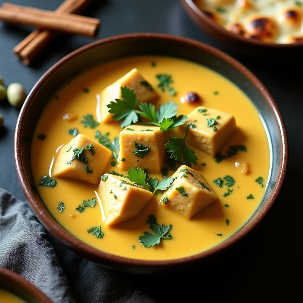 Pollo al Curry Korma Cremoso: Receta India Fácil y Aromática en 30 Minutos