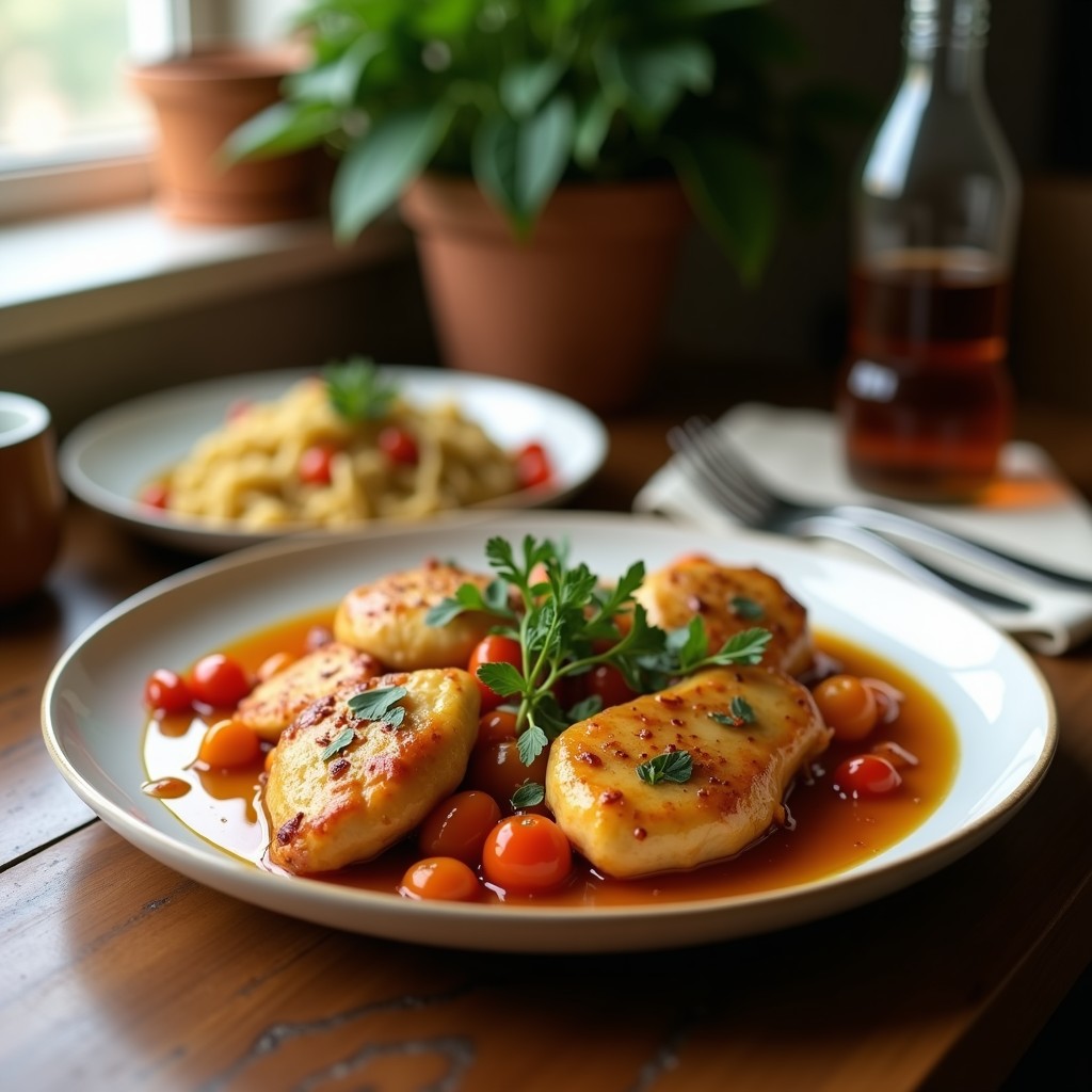 Pollo al Pimentón y Miel con Cuscús de Verduras y Salsa de Yogur: Receta Fácil y Jugosa en 35 Minutos