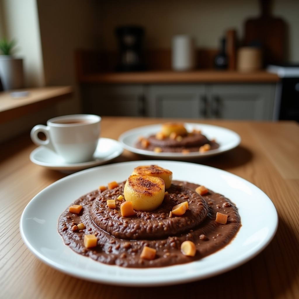 Porridge de Quinoa y Chocolate Negro: Desayuno Proteico con Toque a Canela y Plátano