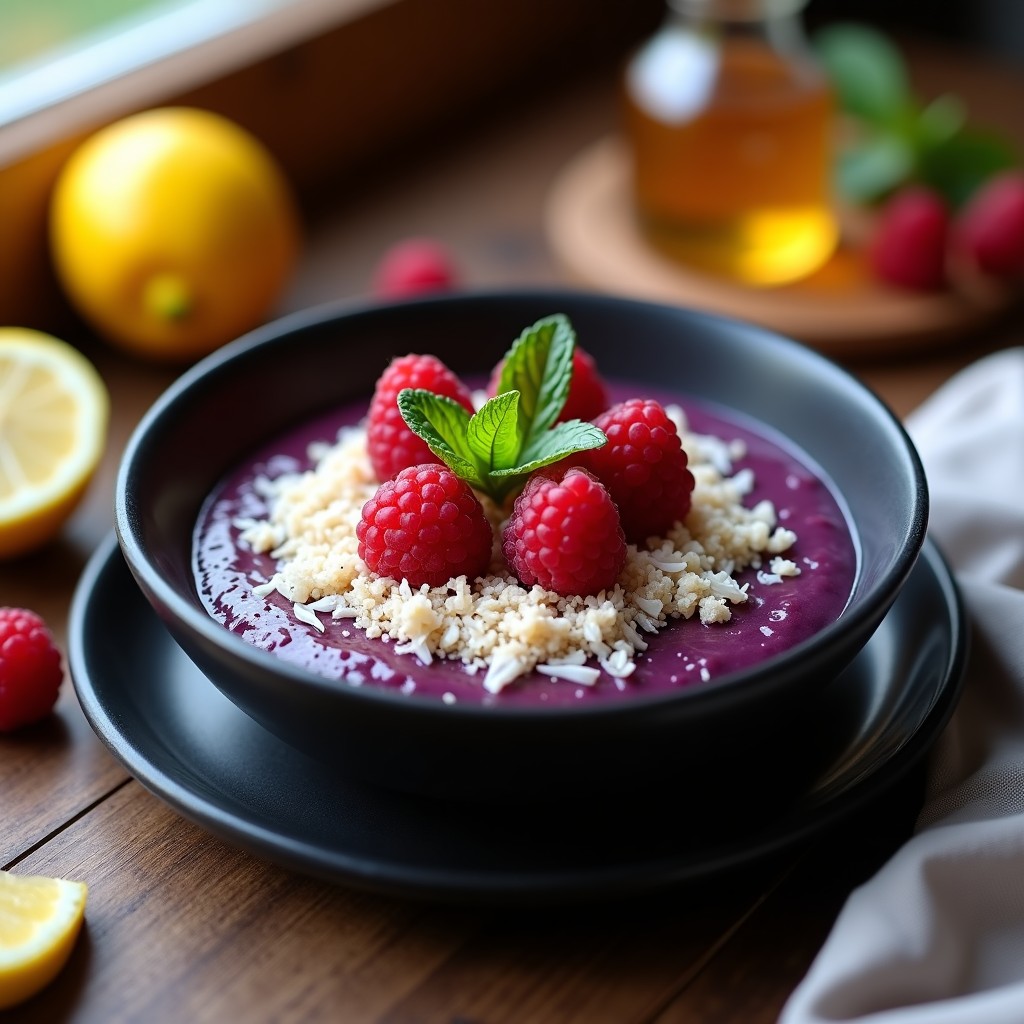 Porridge de Quinoa y Leche de Tigre con Açaí: Desayuno Peruano Alto en Antioxidantes