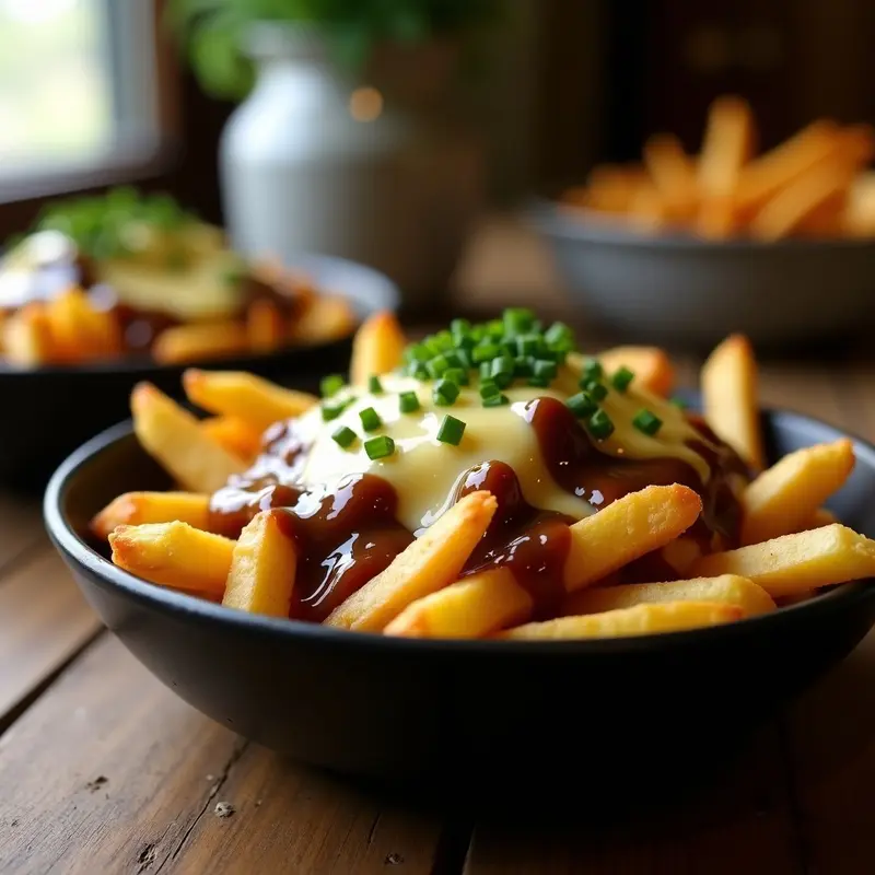 Poutine Quebecois con Queso Vegano: Receta Canadiense en Airfryer y Alta en Sabor