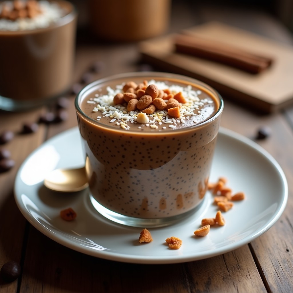 Pudín de Chía con Café y Especias: Postre Vegano Sin Horno y Energizante