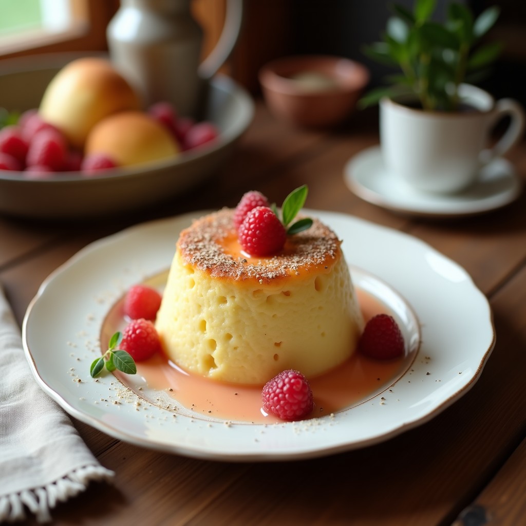 Pudín de chía con leche de pistacho y rosa en copa de cristal transparente, decorado con pistachos picados, pétalos de rosa comestibles y un toque de canela, sobre fondo blanco con elementos árabes.