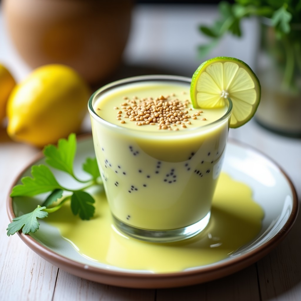 Pudín de Chía con Leche de Tigre de Limón: Postre Detox y Alto en Omega-3