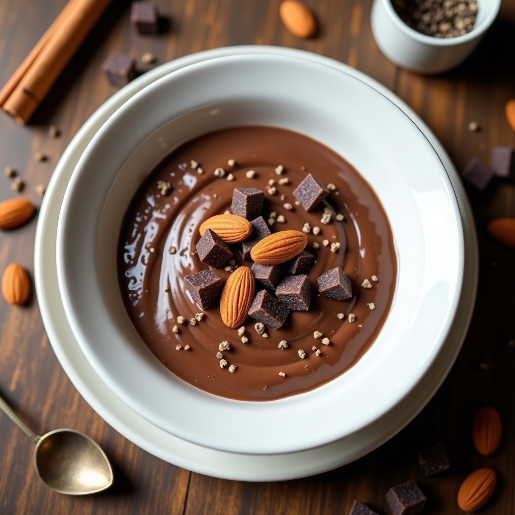 Pudín de Quinoa y Chocolate Negro: Desayuno Keto y Sin Gluten en 15 Minutos