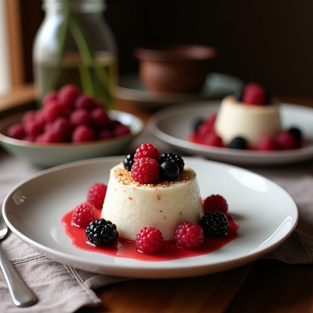 Pudín de Quinoa y Leche de Coco con Frutos Rojos: Desayuno Sin Azúcar y Alta en Proteína