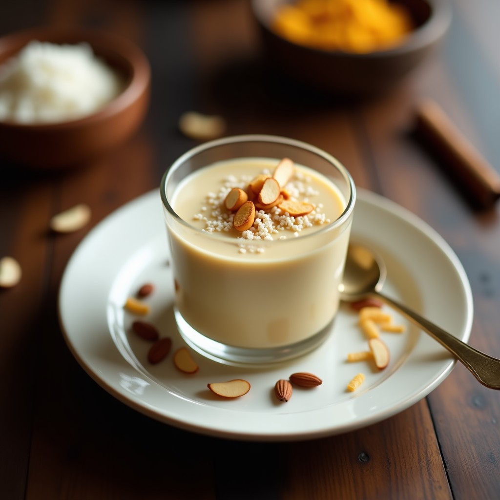 Pudín de Semillas de Loto y Azúcar de Palma: Postre Sri Lankés Vegano