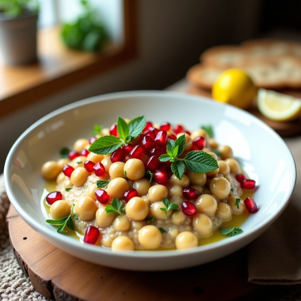 Pulte de Garbanzos con Tahini y Limón: Receta Libanesa Vegana y Alta en Proteína