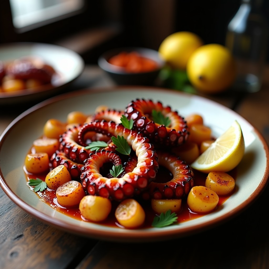 Pulpo a la Brasa con Pimentón de la Vera: Receta en Airfryer Sin Aceite y Alta en Omega-3